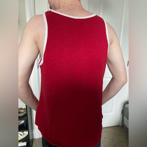 Red and white Canadian top with adorable moose print - Picture 2 of 2